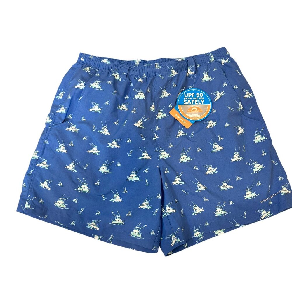 Columbia PFG NEW Super Back Cast Fishing Boat Water Swim Trunks Shorts Men's M